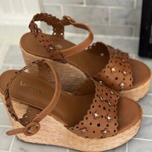 Larroude Jasmine Wedge Sandals